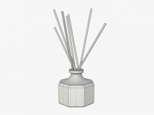 air refresher bottle with sticks 02 3D Model