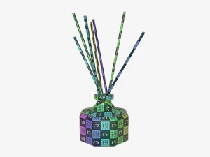 air refresher bottle with sticks 02 3D Model