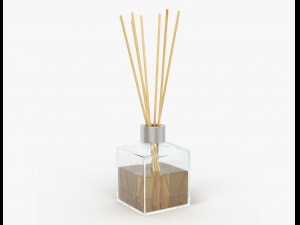 air refresher bottle with sticks 03 3D Model