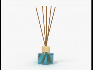 air refresher bottle with sticks 04 Modelo 3D