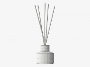 air refresher bottle with sticks 04 3D Модель
