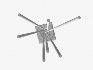 air refresher bottle with sticks 05 3D Модель