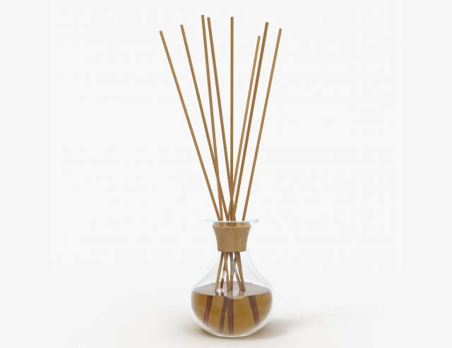 air refresher bottle with sticks 06 3D मॉडल .c4d .max .obj .3ds .fbx .stl .blend 