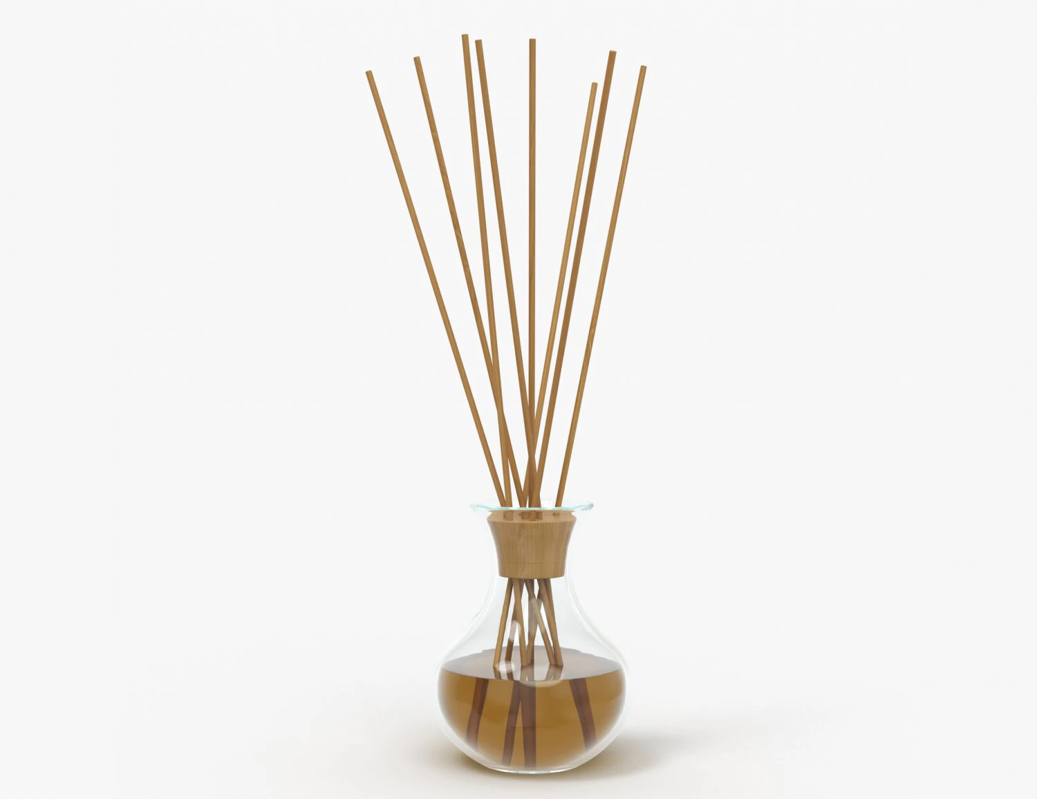 air refresher bottle with sticks 06 3D Model .c4d .max .obj .3ds .fbx .stl .blend 