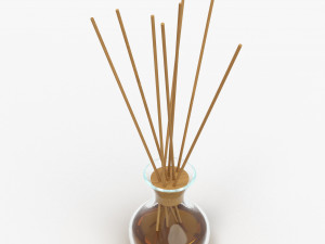 air refresher bottle with sticks 06 3D मॉडल