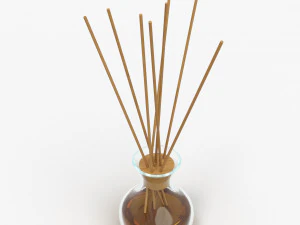 air refresher bottle with sticks 06 3D Model