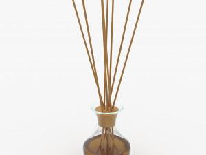 air refresher bottle with sticks 06 3D मॉडल