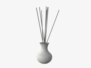 air refresher bottle with sticks 06 3D Model