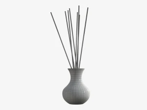 air refresher bottle with sticks 06 3D Model