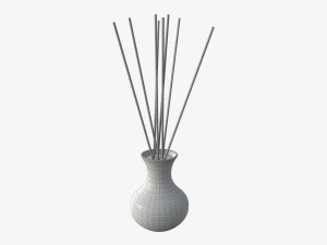 air refresher bottle with sticks 06 3D Model