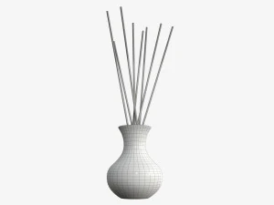 air refresher bottle with sticks 06 3D Model
