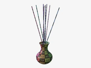 air refresher bottle with sticks 06 3D Model