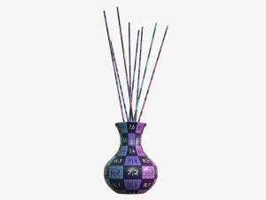 air refresher bottle with sticks 06 3D Model