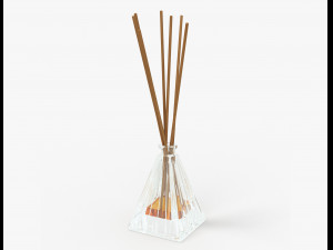 air refresher bottle with sticks 07 3D Model