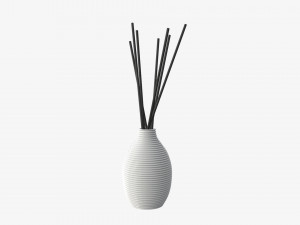 air refresher bottle with sticks 08 3D मॉडल