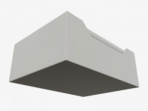 chewing gum package cylindrical shape in box 3D Model