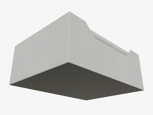 chewing gum package cylindrical shape in box 3D Model