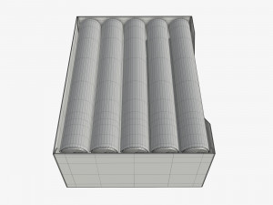 chewing gum package cylindrical shape in box 3D Model