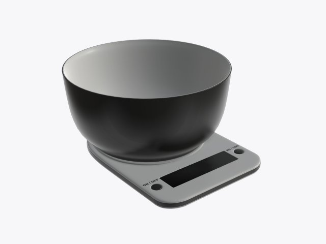 kitchen scales 3Dモデル .c4d .max .obj .3ds .fbx .stl .blend 