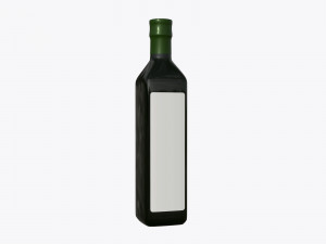 olive oil bottle with blank label 3D Model