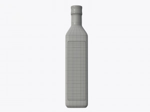 olive oil bottle with blank label 3D Model