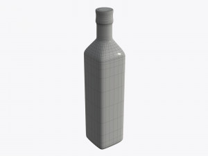 olive oil bottle with blank label 3D Model