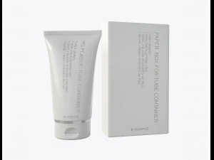 紙箱付きプラスチックチューブコンテナ02 3Dモデル