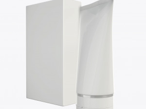 plastic tube container with paper box 02 Model 3D