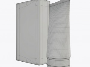 plastic tube container with paper box 02 Model 3D