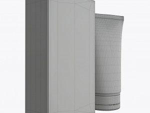 plastic tube container with paper box 02 Model 3D
