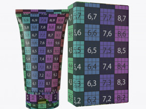 plastic tube container with paper box 02 Model 3D