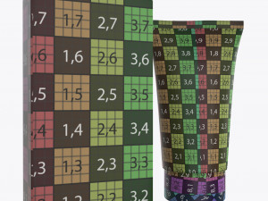 plastic tube container with paper box 02 Model 3D