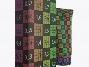 plastic tube container with paper box 02 Model 3D