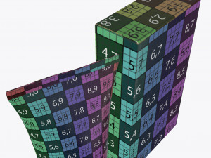 plastic tube container with paper box 02 Model 3D