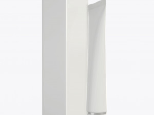 plastic tube container with paper box 04 Model 3D