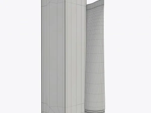 plastic tube container with paper box 04 3D Model