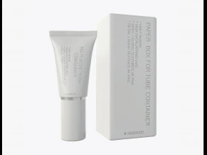 紙箱付きプラスチックチューブコンテナ05 3Dモデル