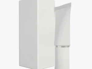 plastic tube container with paper box 05 3D Model
