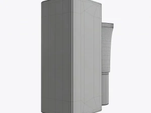 plastic tube container with paper box 05 3D Model