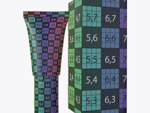 plastic tube container with paper box 05 3D Model