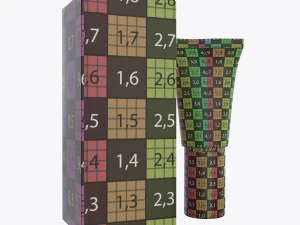plastic tube container with paper box 05 3D Model