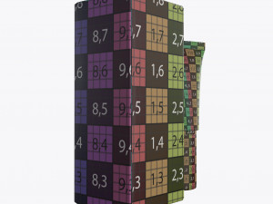 plastic tube container with paper box 05 3D 模型