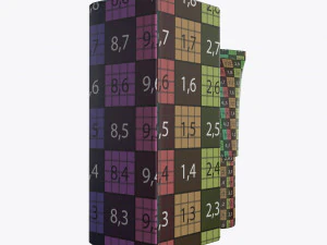 plastic tube container with paper box 05 3D Model