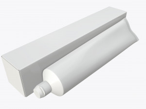 toothpaste with box 01 3D Model