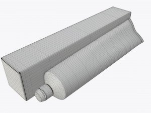 toothpaste with box 01 3D Model