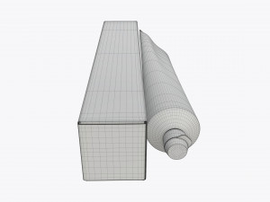 toothpaste with box 01 3D Model