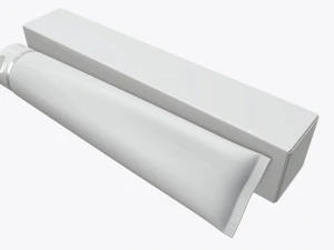 toothpaste with box 02 3D Model