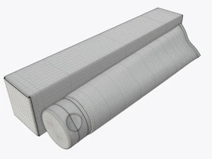 toothpaste with box 02 3D Model