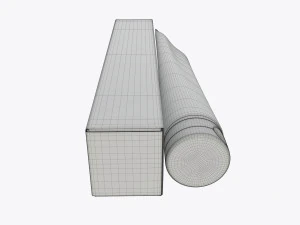 toothpaste with box 02 3D Model