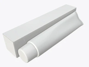 toothpaste with box 03 3D Model